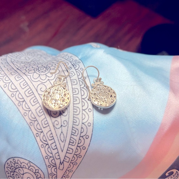 Floral Sterling Earrings - Picture 2 of 2